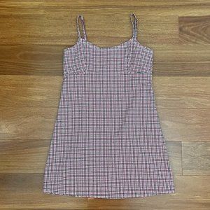 Brandy Melville Pink Plaid Dress